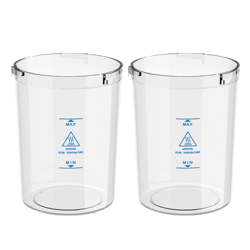 SalonDepot Water Jar for Facial Steamer Universal Plastic Water Cup 2 PCS - Image 1